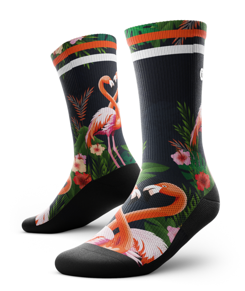 Flamingle Athletic Crew Socks
