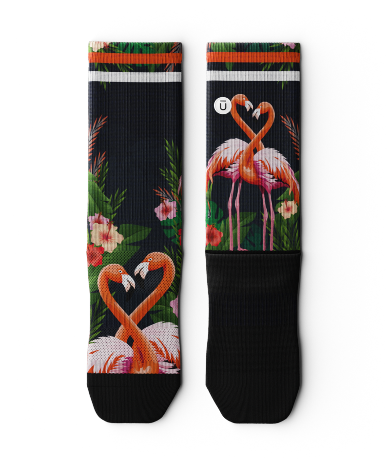 Flamingle Athletic Crew Socks