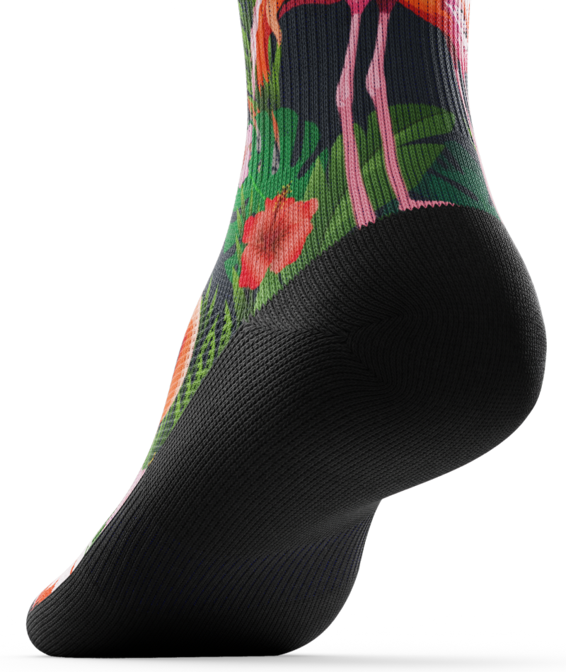 Flamingle Athletic Crew Socks