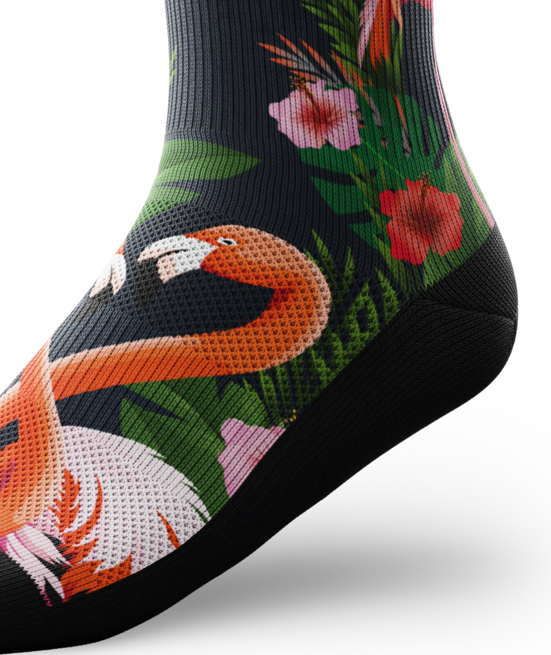 Flamingle Athletic Crew Socks