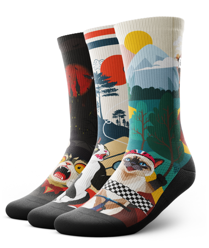 Floppy Fluffy Crew Socks 3-Pack