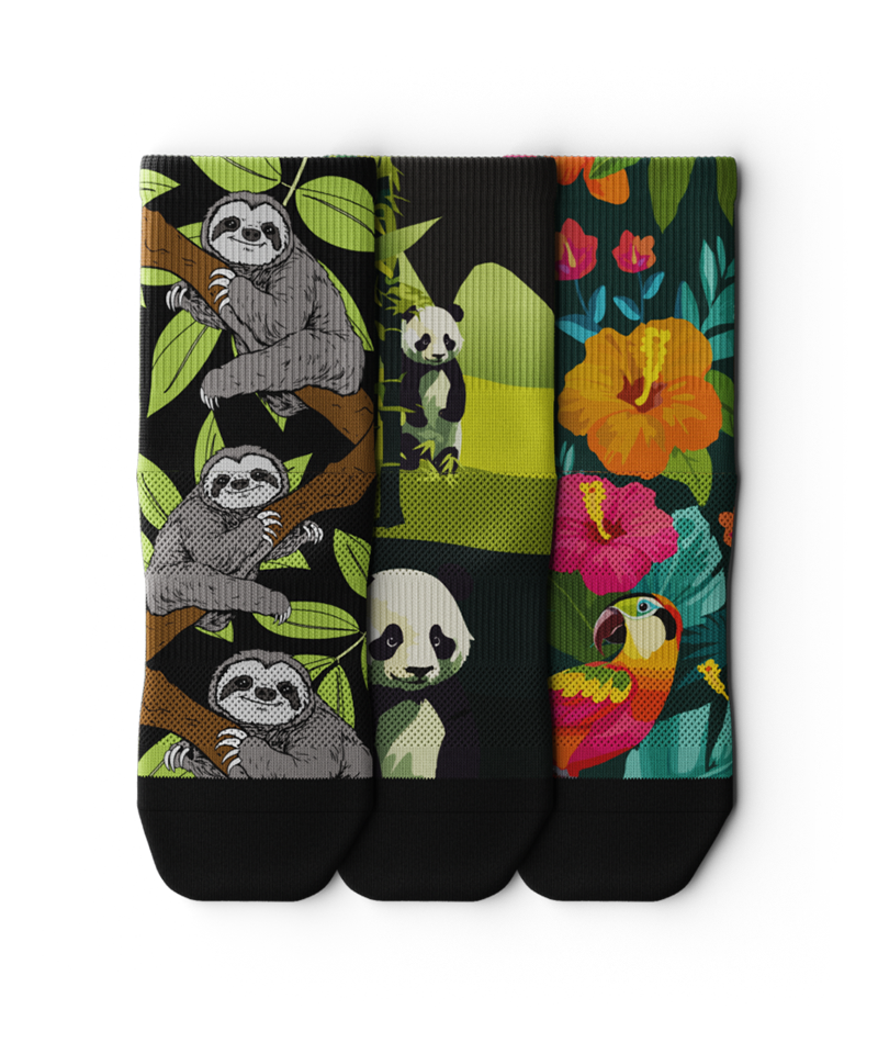 Forest Quarter Socks 3-Pack