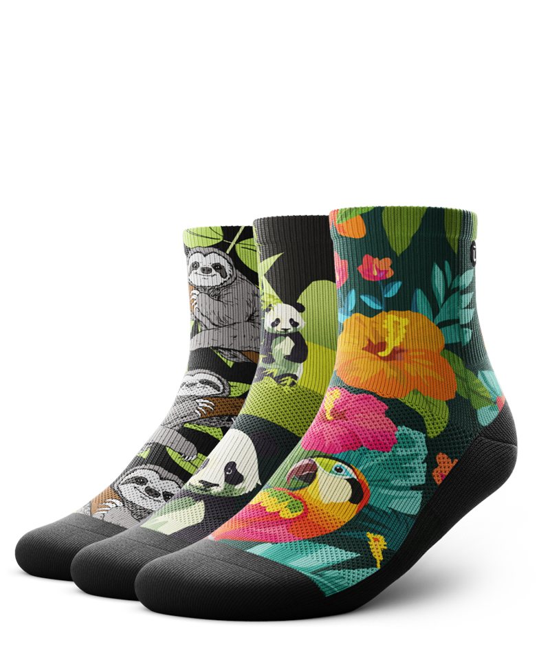 Forest Quarter Socks 3-Pack