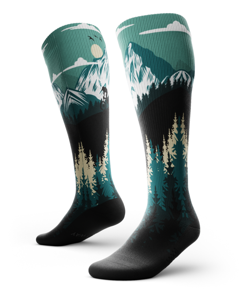 Chaussettes de compression montantes Free Ride Athletic au genou