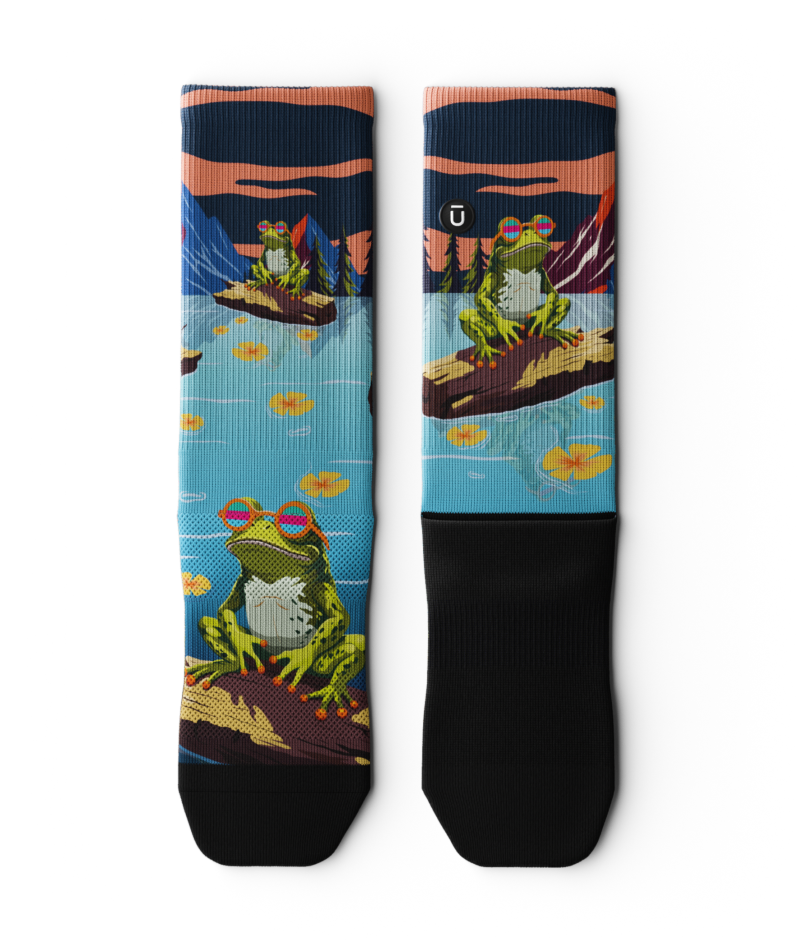 Frogged Crew Socks