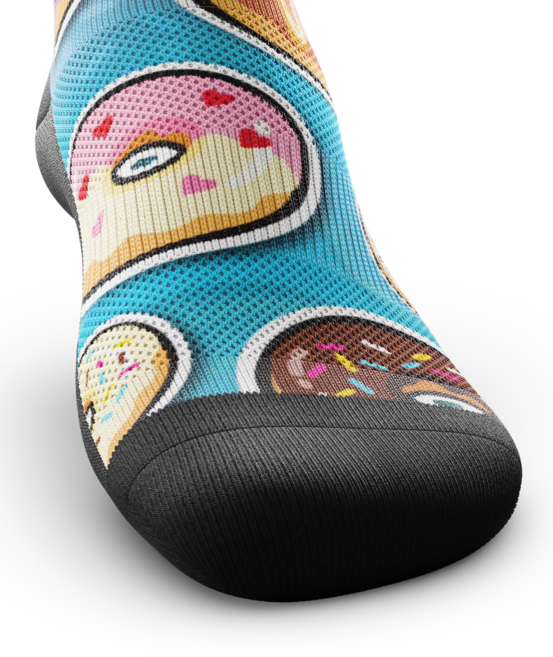 Glazed Athletic Quarter Socks