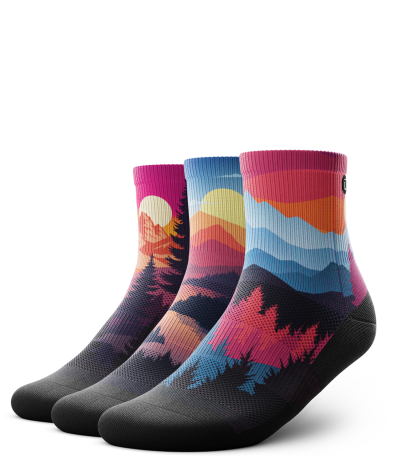 Golden Hour Athletic Quarter Socks 3-Pack