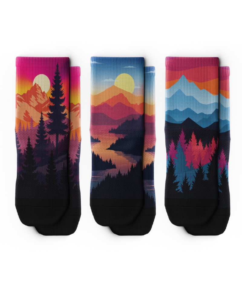 Golden Hour Athletic Quarter Socks 3-Pack