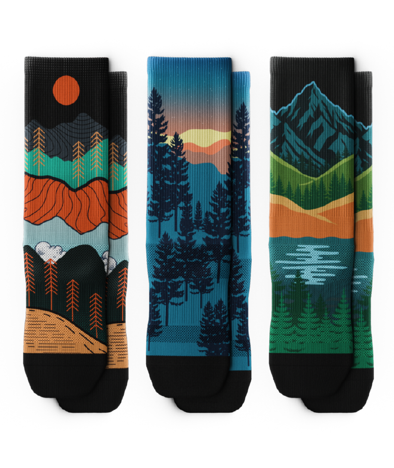 Great Outdoors Athletic Crew Socks 3-Pack