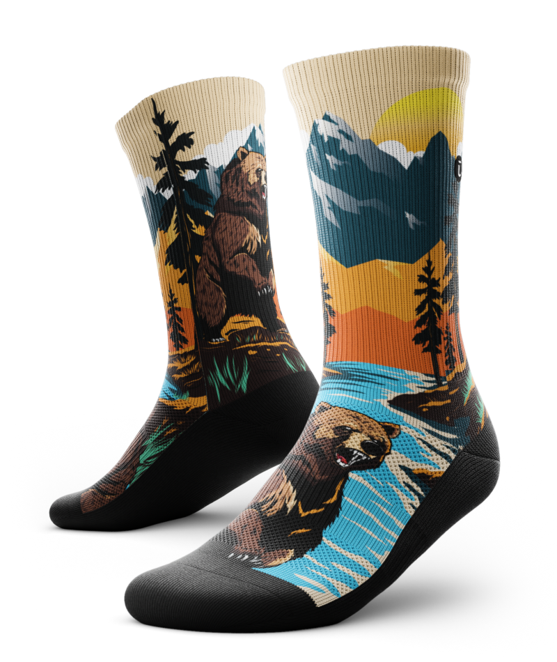 Grizzly Bear Athletic Crew Socks