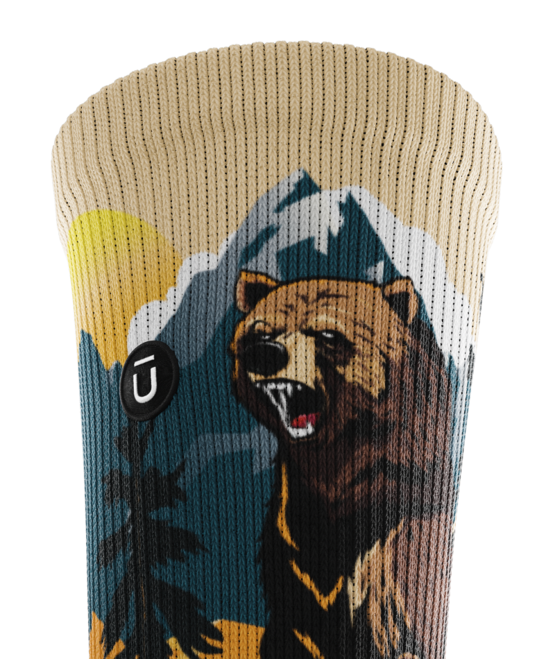 Grizzly Bear Athletic Crew Socks