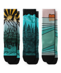 Happy Trails Athletic Crew Socks 3-Pack