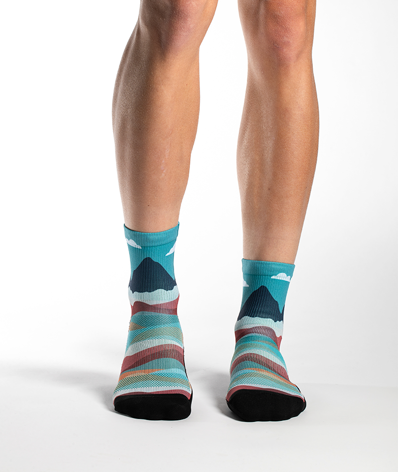 Head In The Clouds Athletic Quarter Socks