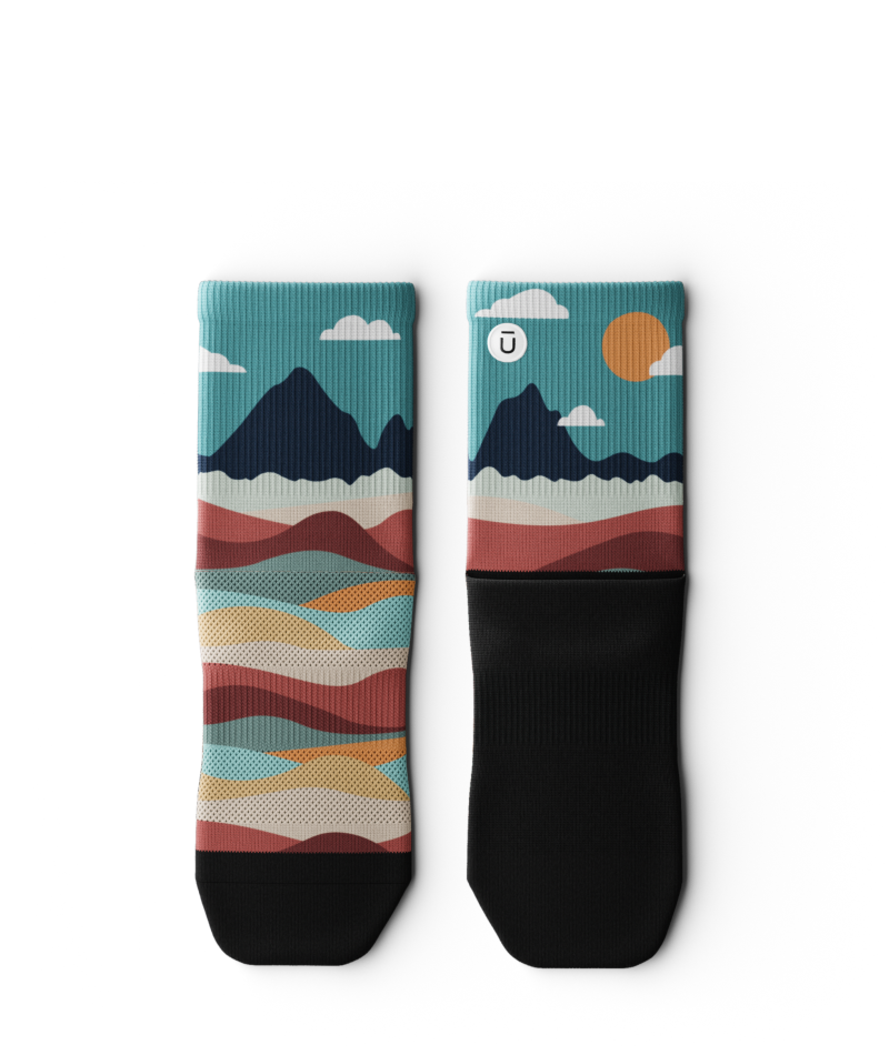 Head In The Clouds Athletic Quarter Socks