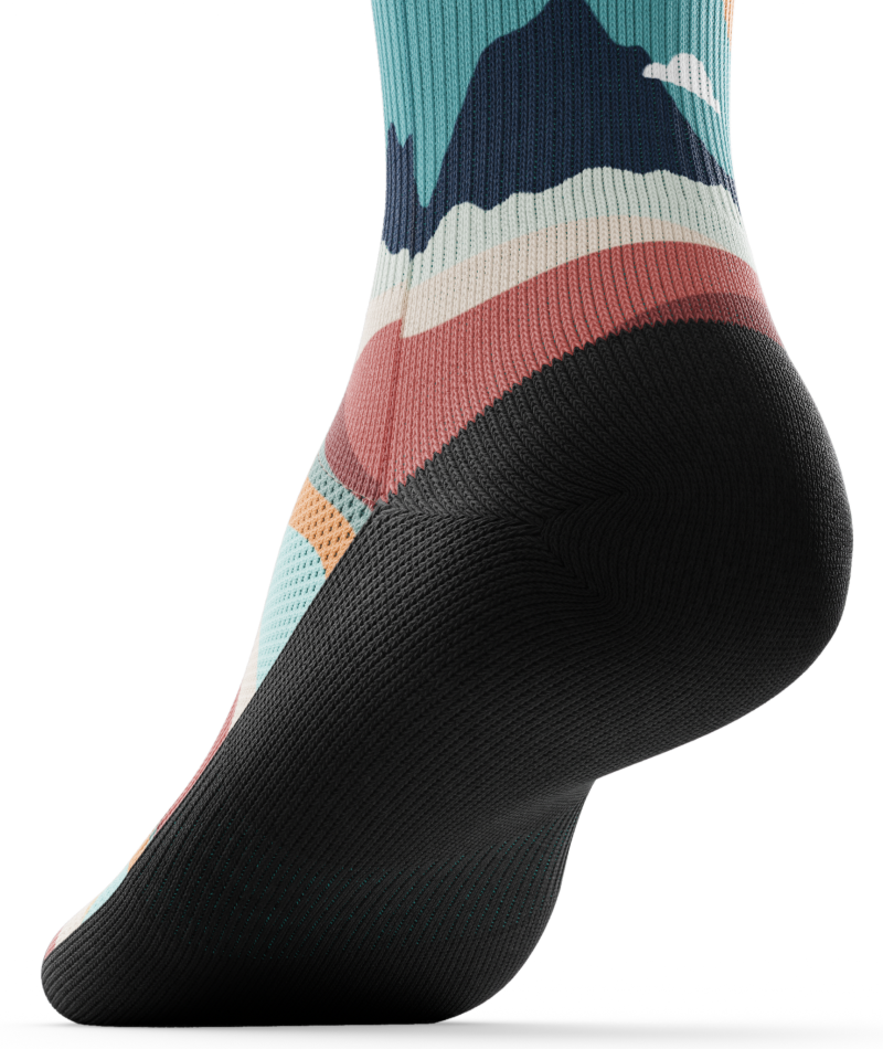 Head In The Clouds Athletic Quarter Socks