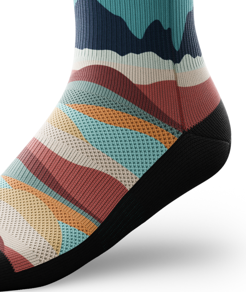 Head In The Clouds Athletic Quarter Socks