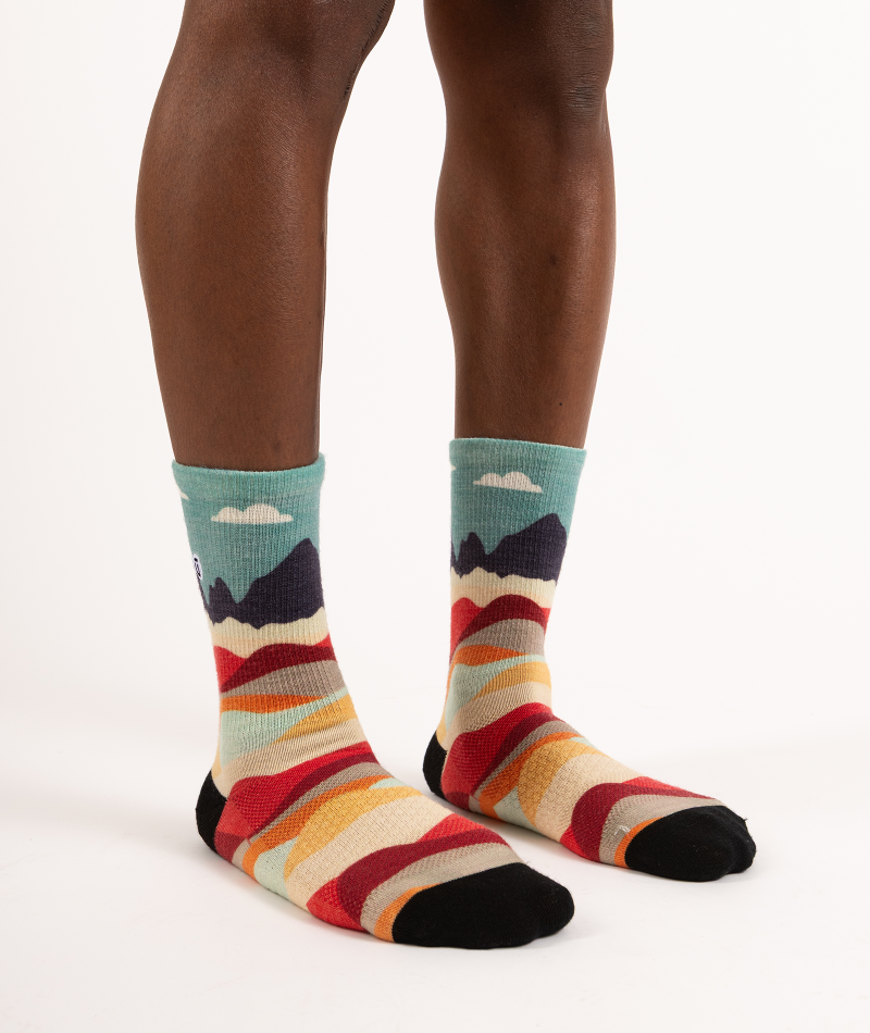 Head In The Clouds Merino Wool Lite Crew Socks