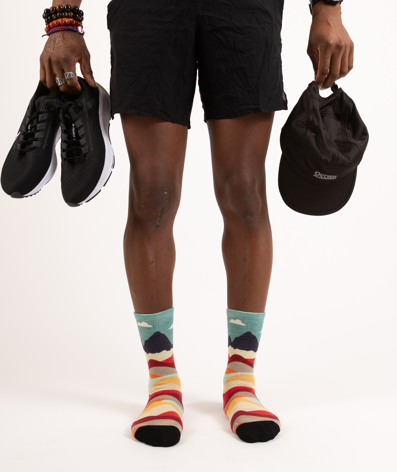 Head In The Clouds Merino Wool Lite Crew Socks
