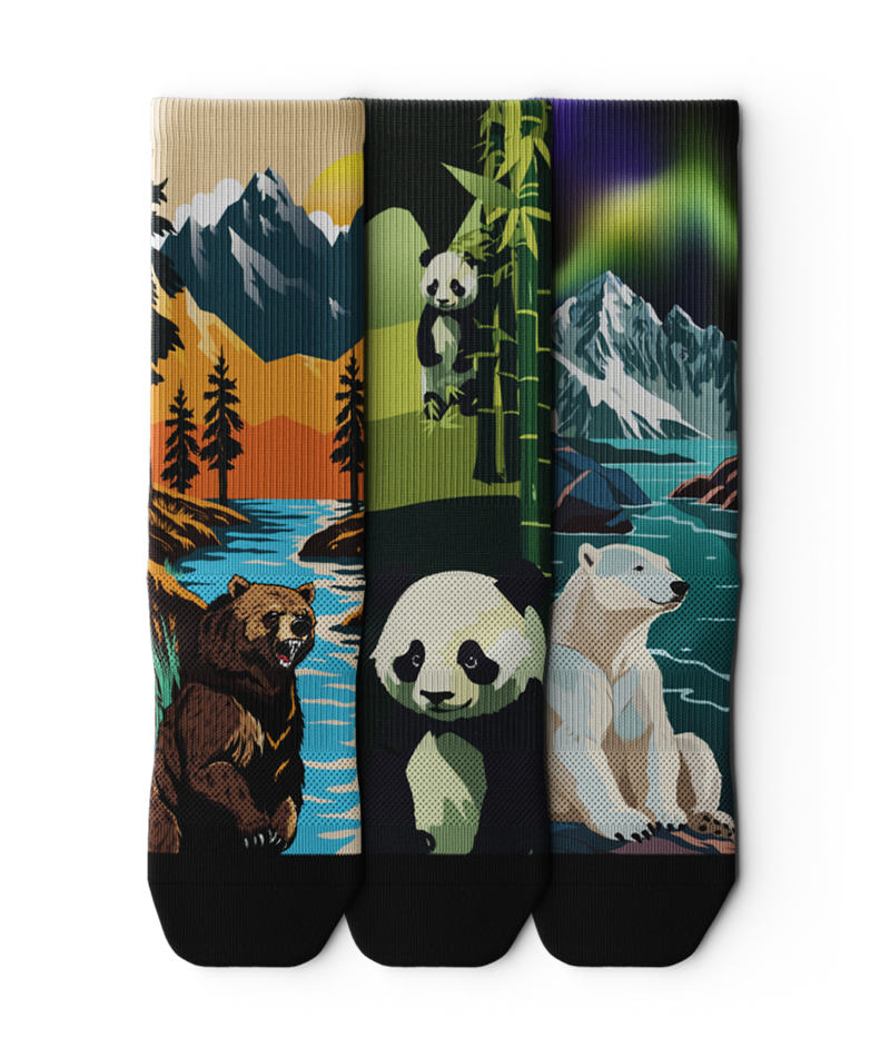 Hold My Bear Crew Socks 3-Pack