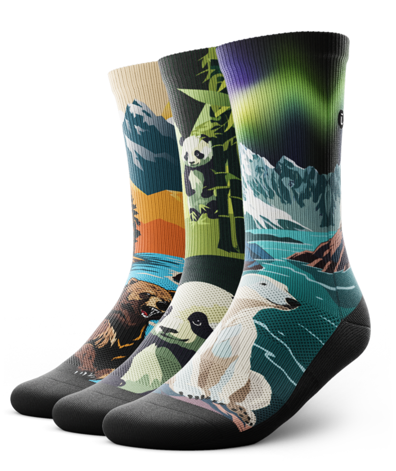 Hold My Bear Crew Socks 3-Pack