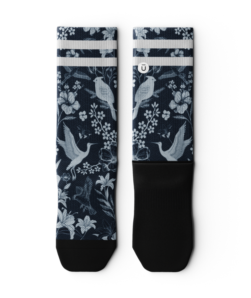 Indigo Flight Athletic Crew Socks