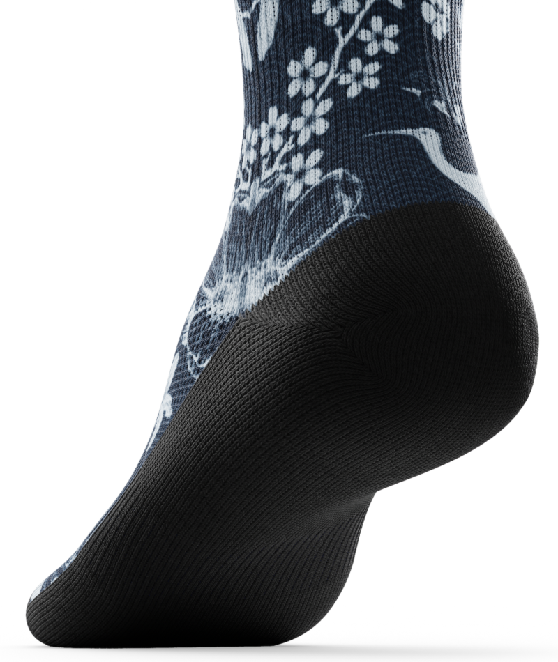 Indigo Flight Athletic Crew Socks