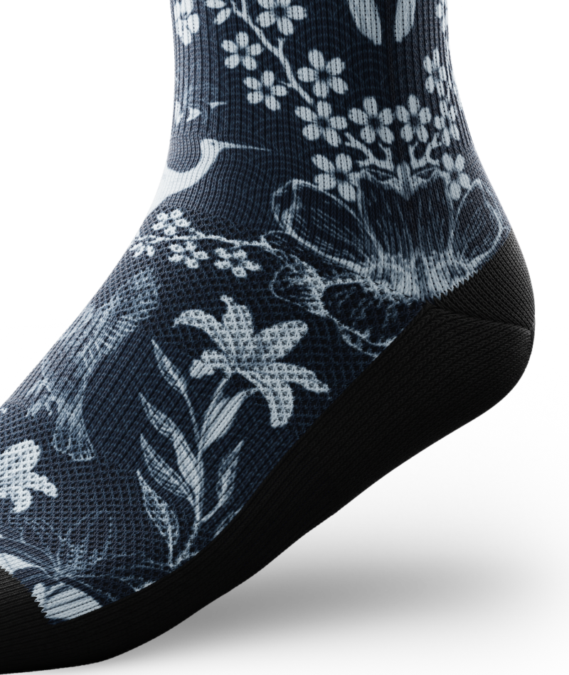 Indigo Flight Athletic Crew Socks