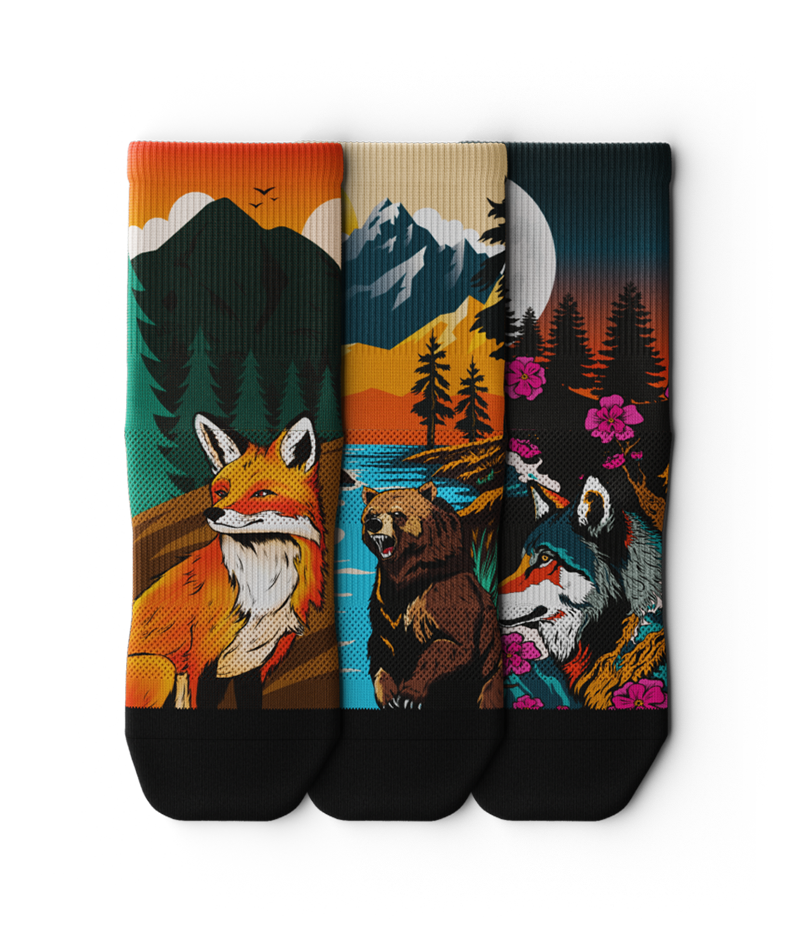 Into The Woods Quarter Socks 3-Pack