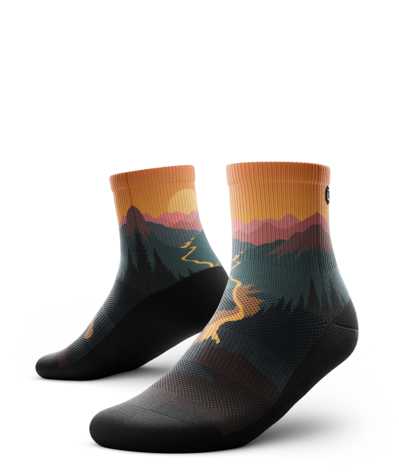 Into the Dusk Athletic Quarter Socks