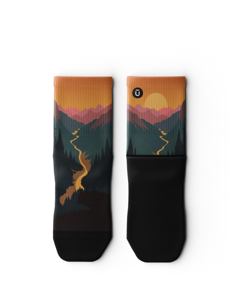 Into the Dusk Athletic Quarter Socks