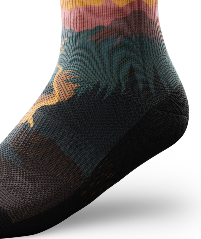 Into the Dusk Athletic Quarter Socks