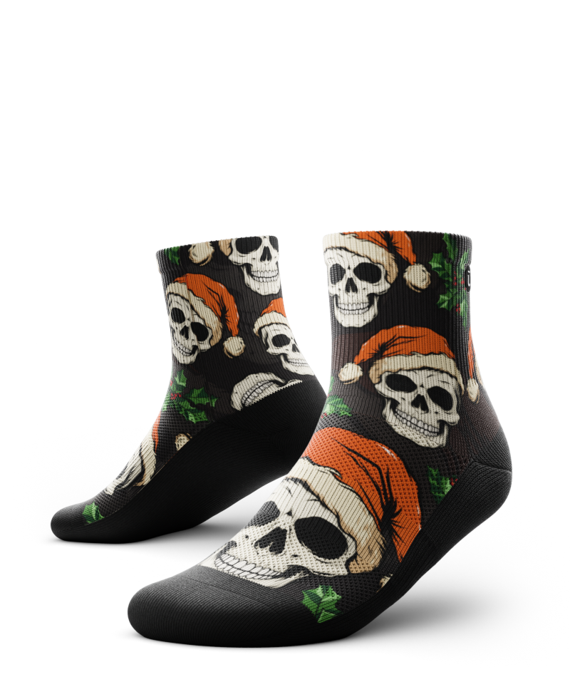 Jingle Bones Athletic Quarter Socks