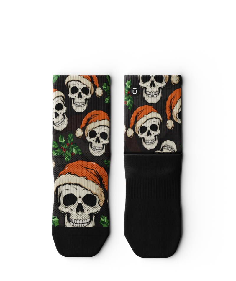 Jingle Bones Athletic Quarter Socks