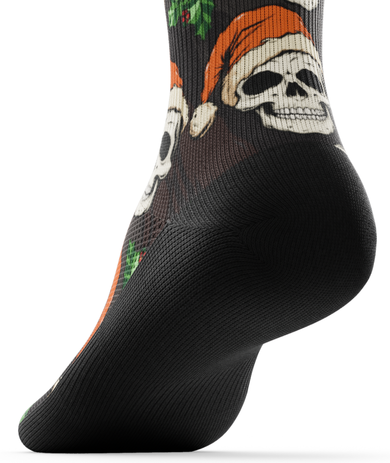 Jingle Bones Athletic Quarter Socks