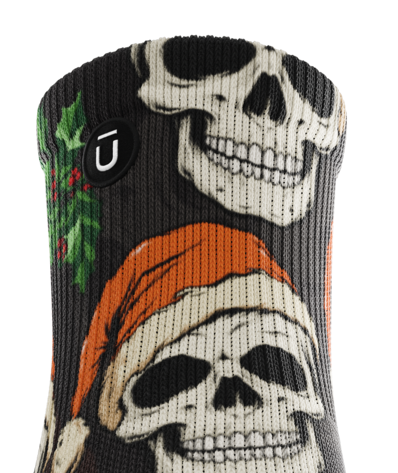 Jingle Bones Athletic Quarter Socks