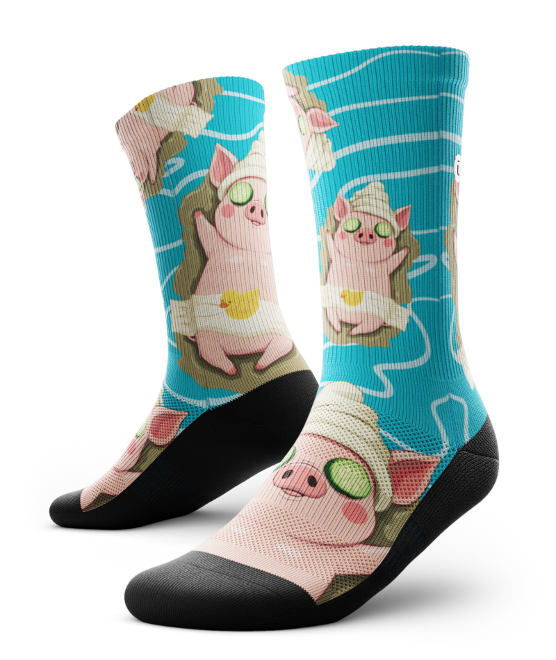 Just Oink It Athletic Crew Socks