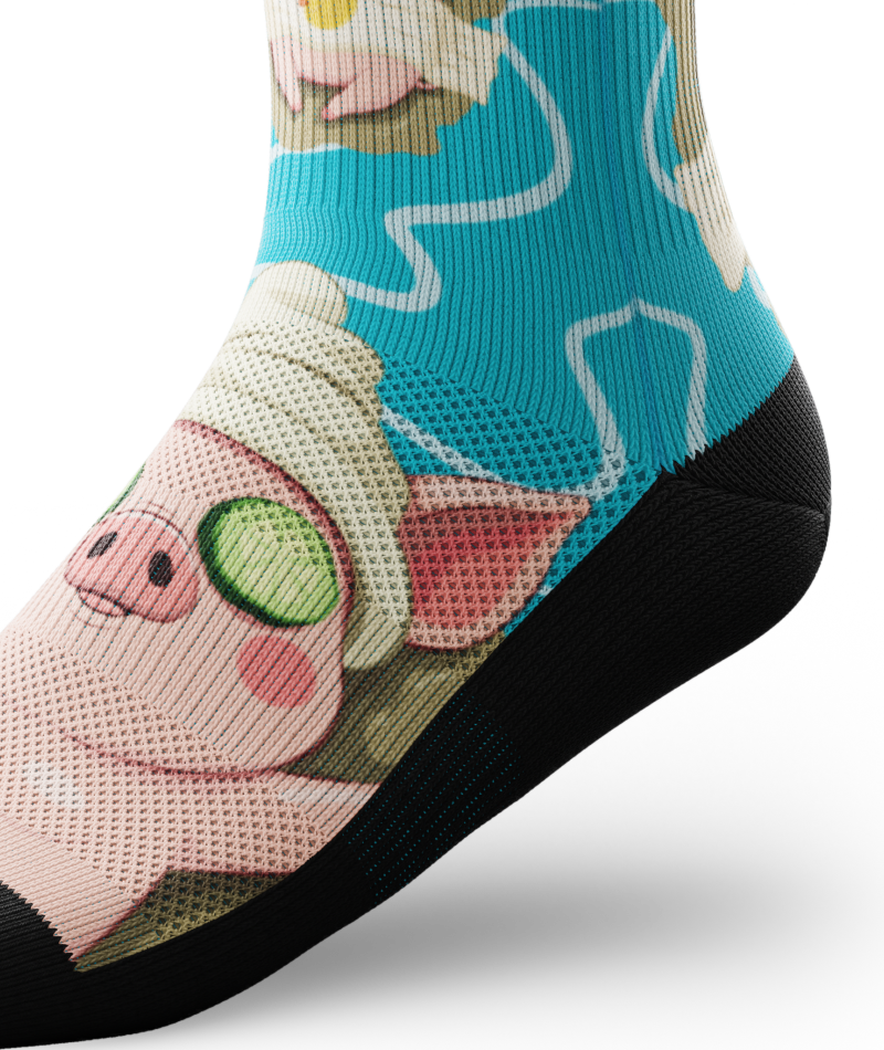 Just Oink It Athletic Crew Socks