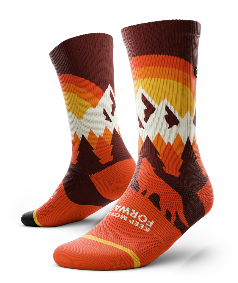 Keep Moving Forward Athletic Crew Socks