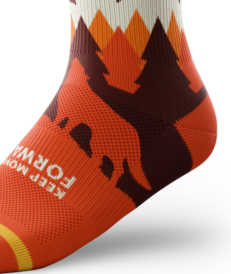 Keep Moving Forward Athletic Crew Socks