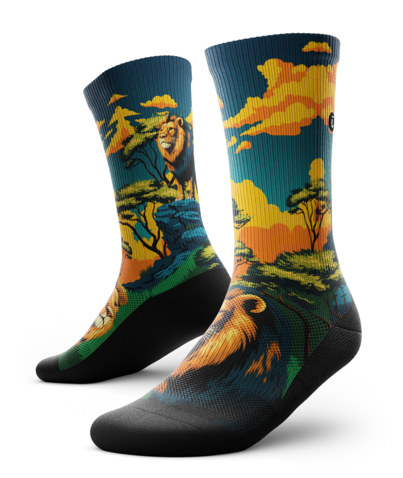 King of the Jungle Athletic Crew Socks