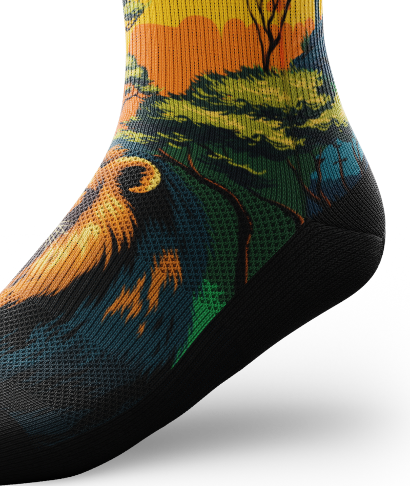 King of the Jungle Athletic Crew Socks