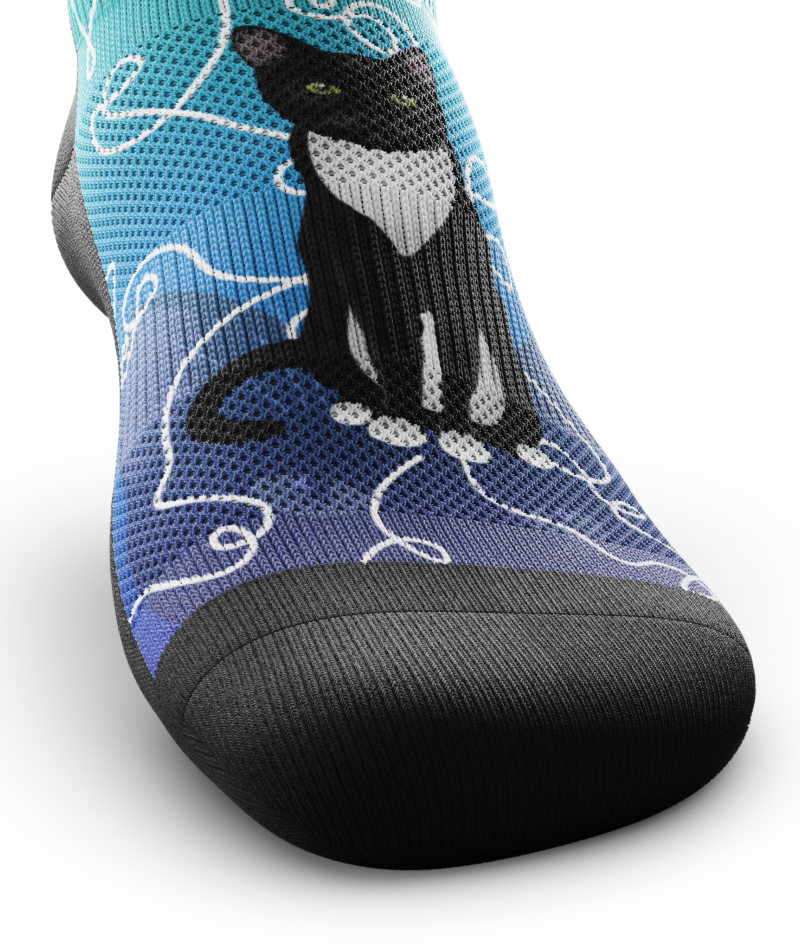 Kitten Around Athletic Ankle Socks