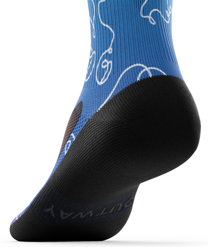 Kitten Around Athletic Knee High Compression Socks