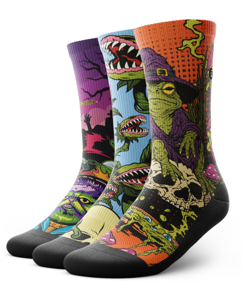 Late Night Terror Athletic Crew Socks 3-Pack