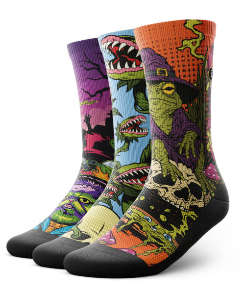 Late Night Terror Athletic Crew Socks 3-Pack