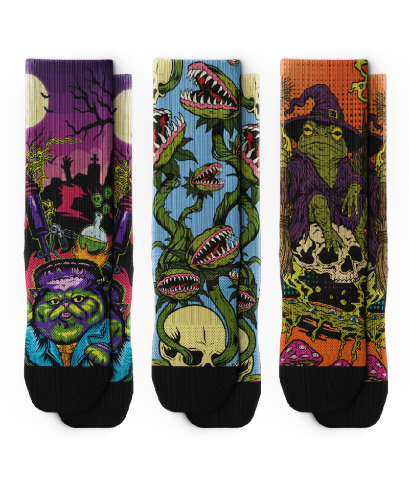 Late Night Terror Athletic Crew Socks 3-Pack