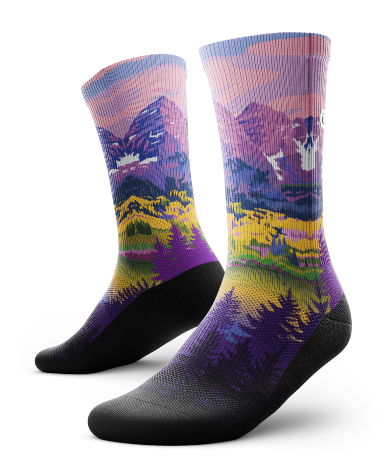 Lavender Heights Athletic Crew Socks