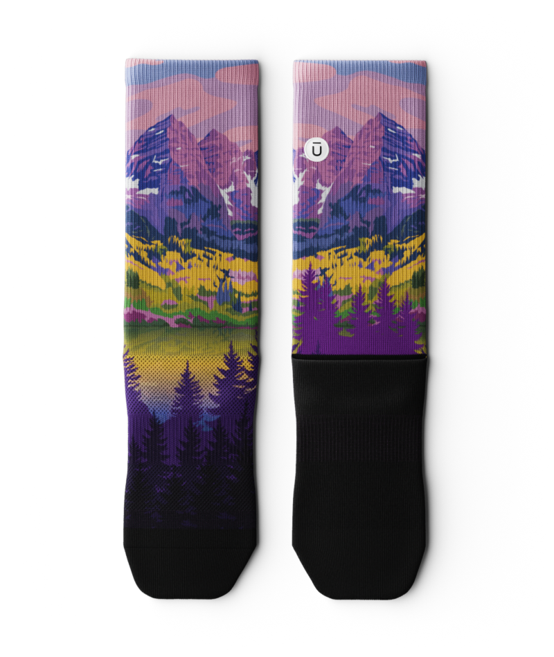 Lavender Heights Athletic Crew Socks