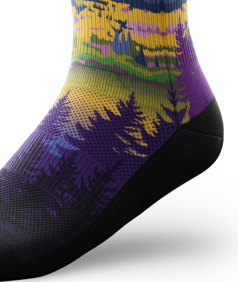 Lavender Heights Athletic Crew Socks