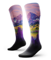 Chaussettes de compression montantes Lavender Heights